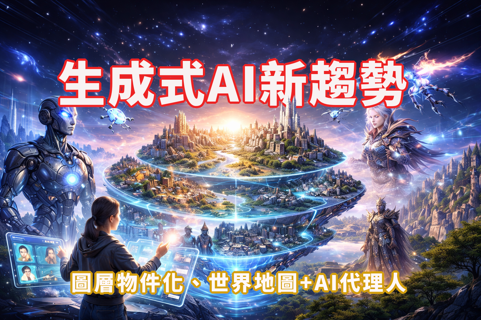 生成式AI的下階段發展：圖層及物件化、世界地圖與AI代理人協作